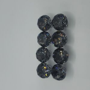 Crystal cabinet door knobs.  Lot of 8